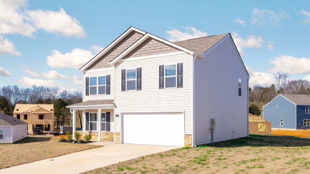Front exterior of a new home in Crescent Ridge, Niota, TN, highlighting curb appeal (Image 14).