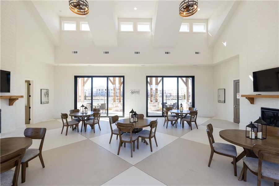 Furnished interior view inside a new home in Promenade at Sawnee Village, Cumming (Image 12).