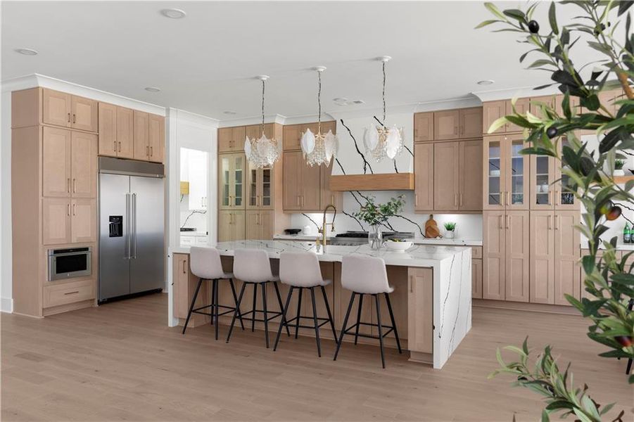 Furnished interior view inside a new home in , Suwanee (Image 60).