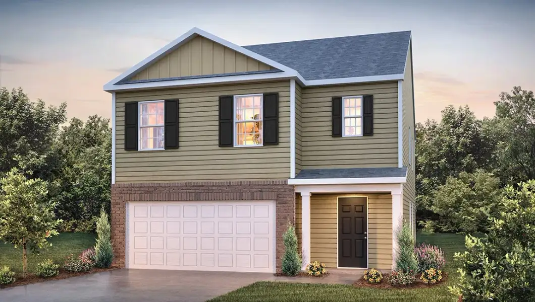 Representative exterior photo of a completed home built from the Robie by D.R. Horton in Sweetwater Village, Rockwell, NC (Image 22).
