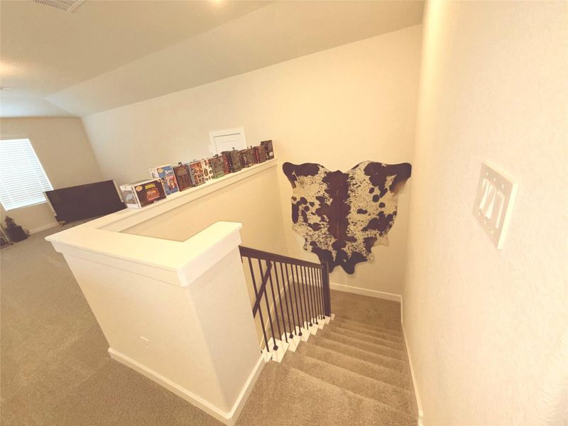 Furnished interior view inside a new home in Sundance Cove - Classic Series, Crosby (Image 8). Furnished interior view inside a new home in Sundance Cove - Classic Series, Crosby (Image 8).