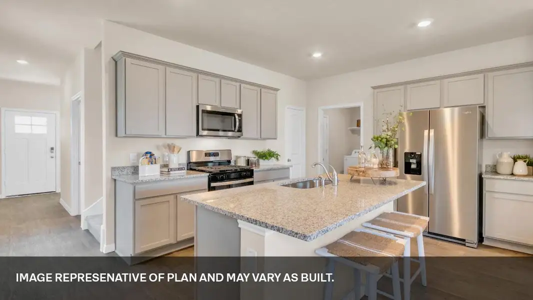 Furnished interior view inside a new home in Southgrove, Kyle (Image 13).