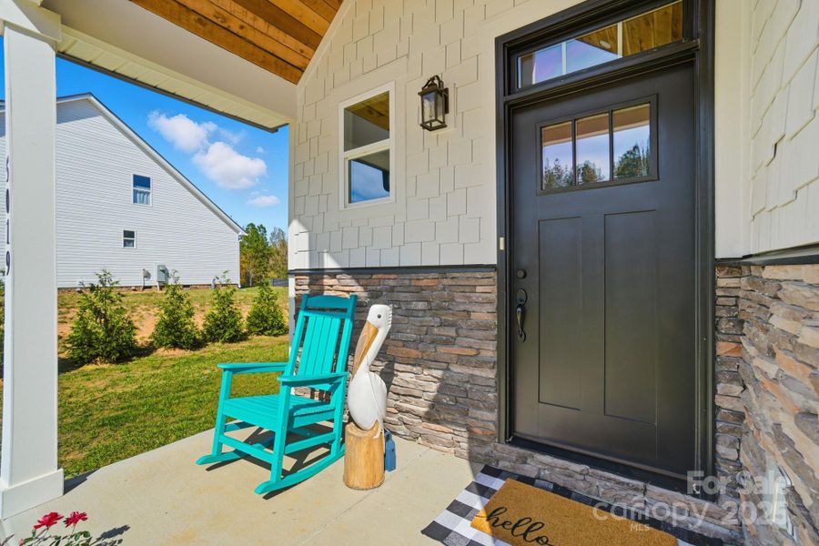 Exterior details and patio area of a home in , Clover (Image 21).