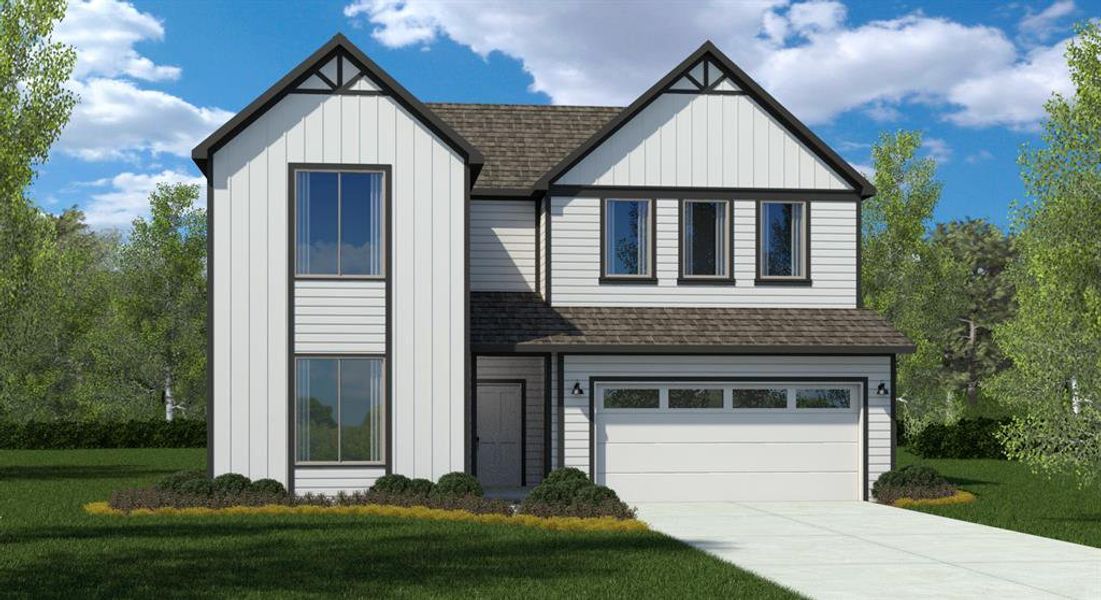 Front Elevation - D.R. Horton's Owl Floorplan Elevation G - All Home and community information, including pricing, included features, terms, availability and amenities, are subject to change at any time without notice or obligation. All Drawings, pictures, photographs, video, square footages, floor plans, elevations, features, colors and sizes are approximate for illustration purposes only and will vary from the homes as built. Front Elevation - D.R. Horton's Owl Floorplan Elevation G - All Home and community information, including pricing, included features, terms, availability and amenities, are subject to change at any time without notice or obligation. All Drawings, pictures, photographs, video, square footages, floor plans, elevations, features, colors and sizes are approximate for illustration purposes only and will vary from the homes as built.