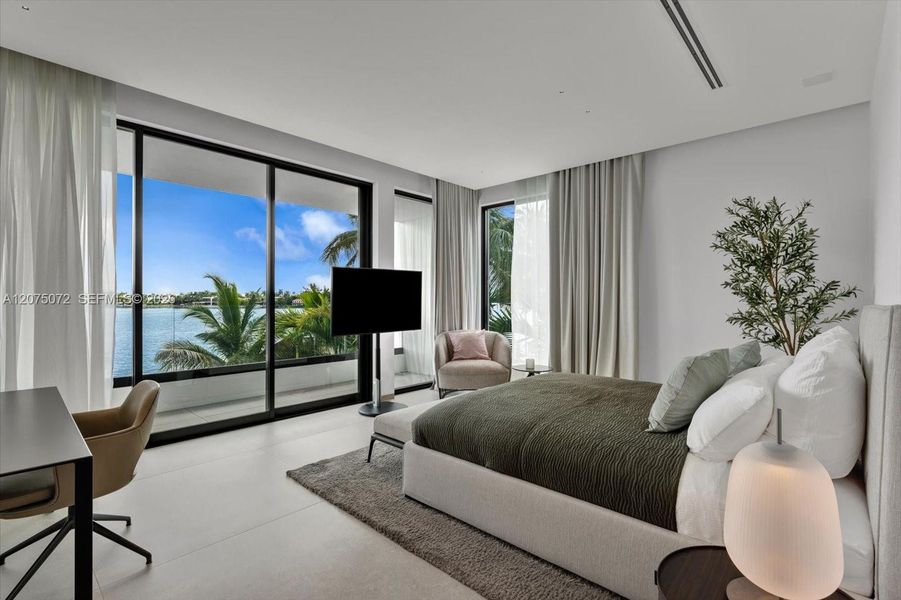 Furnished interior view inside a new home in , Miami Beach (Image 13).