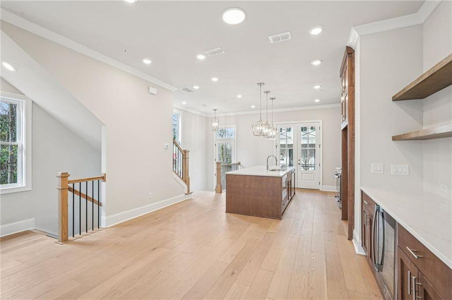 Furnished interior view inside a new home in Byers Park, Alpharetta (Image 17).