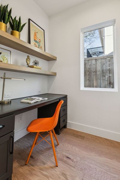 Furnished interior view inside a new home in , Dallas (Image 13).