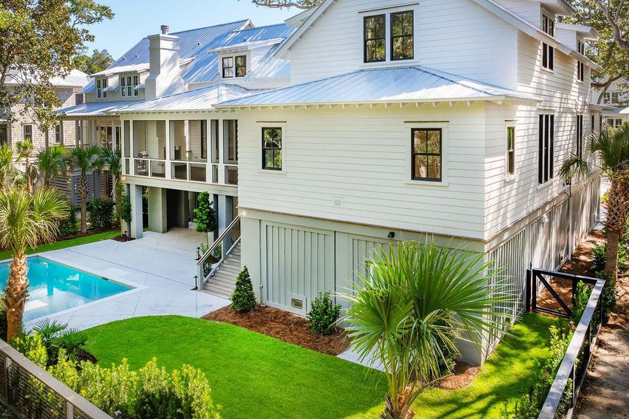 Front exterior of a new home in , Johns Island, SC, highlighting curb appeal (Image 25).