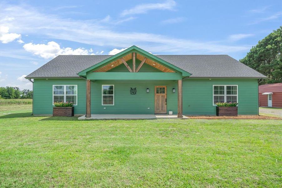 Exterior details and patio area of a home in , Ben Wheeler (Image 22).
