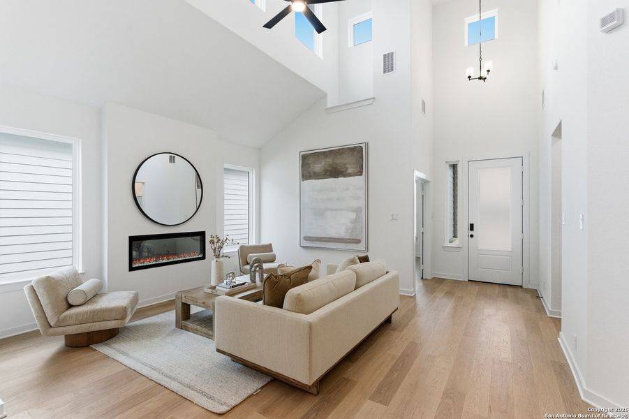 Furnished interior view inside a new home in The Crossvine, Schertz (Image 10).