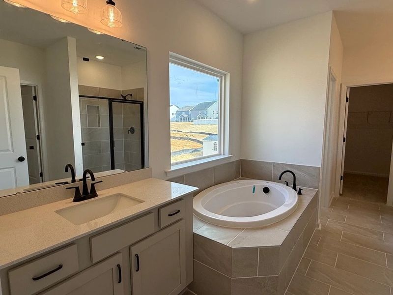 Primary Bath featuring the AW Collection® Artisan - A blend of artisan textures and calm, grounding colors.