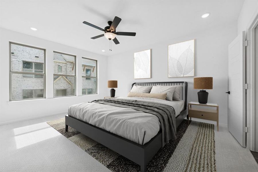 Furnished interior view inside a new home in Hillside at Las Colinas, Irving (Image 10).