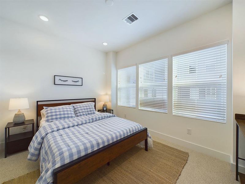 Secondary bedroom on the second floor.