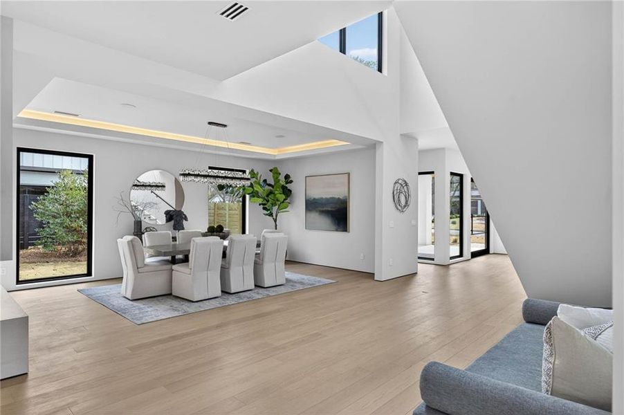 Furnished interior view inside a new home in , Alpharetta (Image 61).