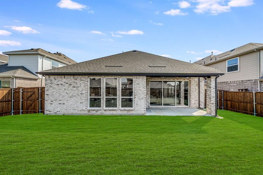 Front exterior of a new home in Edgewood Creek, Celina, TX, highlighting curb appeal (Image 2).