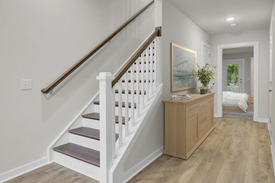 Foyer and Lower Level Bedroom Suite