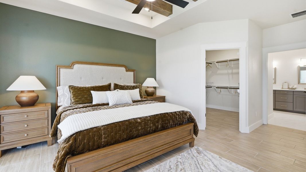 Furnished interior view inside a new home in Lakeside at Millican Reserve, College Station (Image 18).