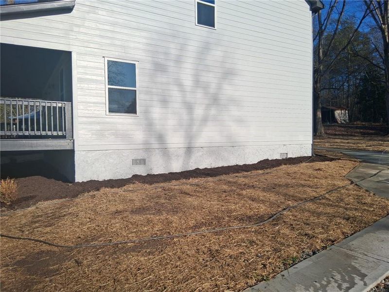 Exterior details and patio area of a home in , Toccoa (Image 31).