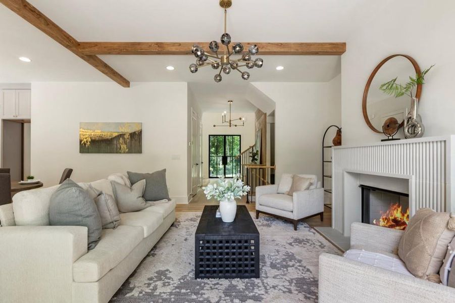 Furnished interior view inside a new home in , Milton (Image 30).