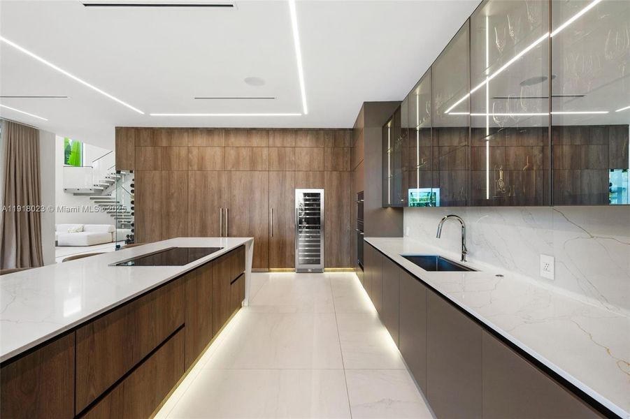 Furnished interior view inside a new home in , Miami (Image 43).