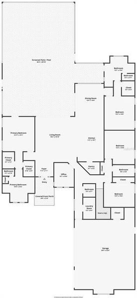 2D floor plan layout of this home in , Orlando, FL (Image 5).