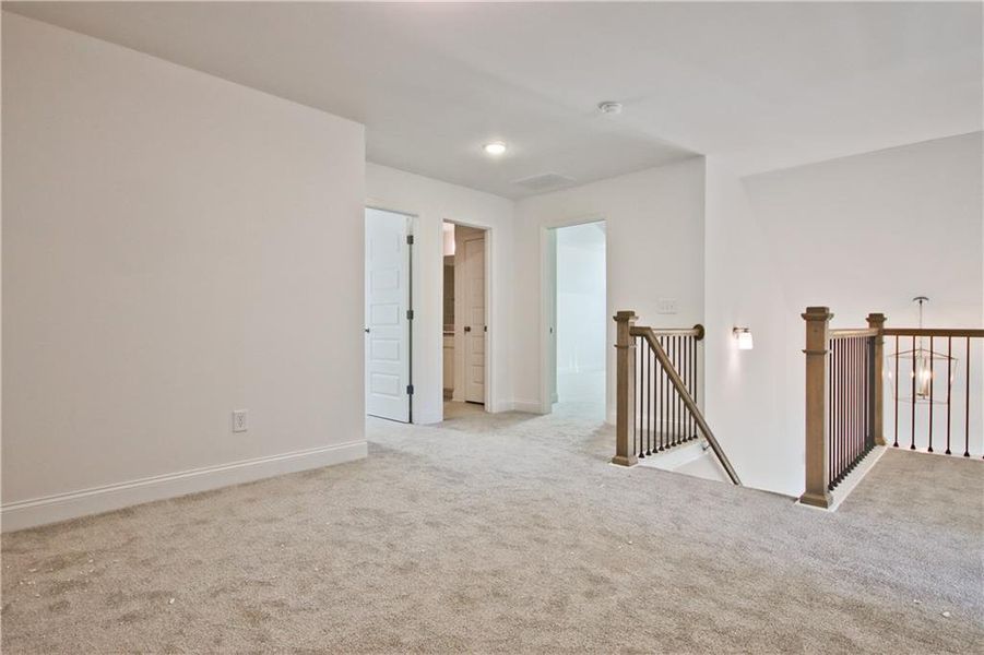 Spacious, unfurnished interior of a new home in Clark Farms, Flowery Branch (Image 36). Spacious, unfurnished interior of a new home in Clark Farms, Flowery Branch (Image 36).