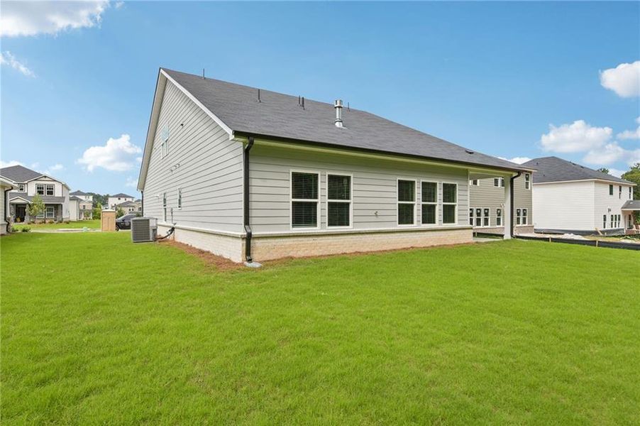 Exterior details and patio area of a home in Parkside at Grayson, Grayson (Image 27).