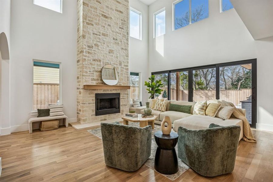 Furnished interior view inside a new home in , Dallas (Image 23).
