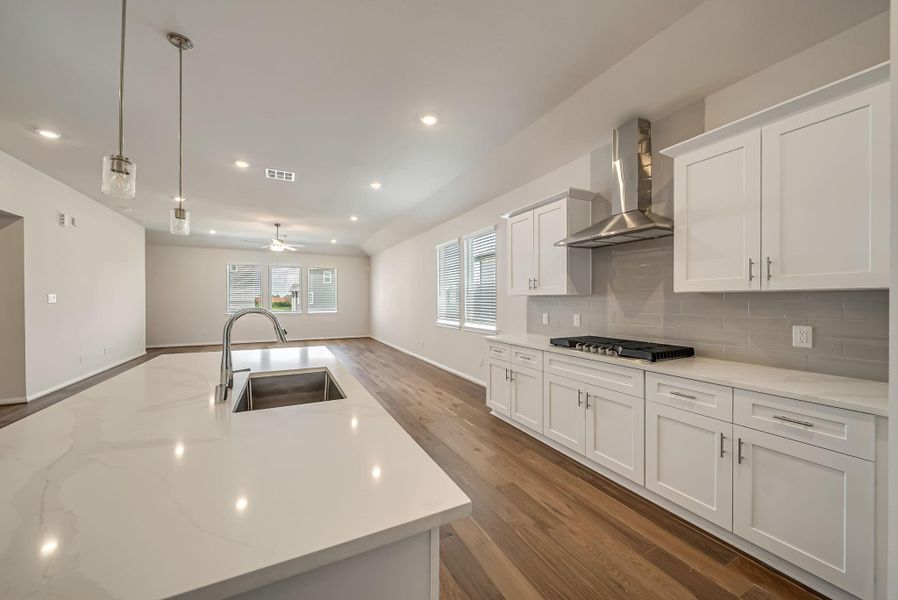Furnished interior view inside a new home in Townsen Landing, Humble (Image 9).