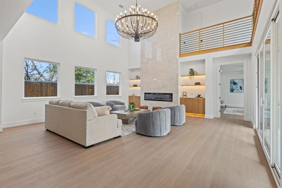 Furnished interior view inside a new home in , Dallas (Image 10).