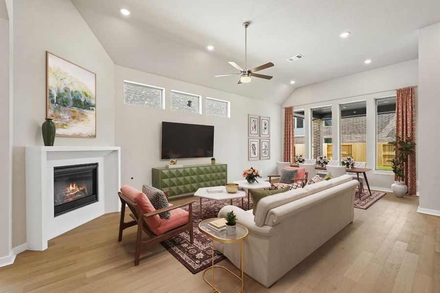 Furnished interior view inside a new home in Cross Creek West, Fulshear (Image 12).