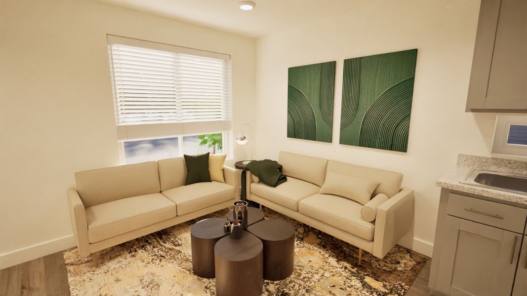 Furnished interior view inside a new home in Banning Lewis Ranch - New Homes Colorado Springs, Colorado Springs (Image 11).