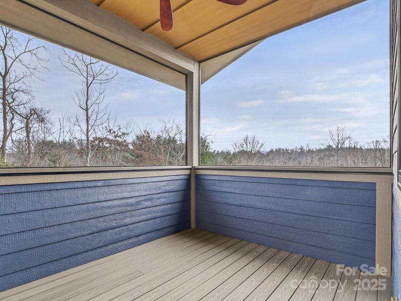 Exterior details and patio area of a home in , Asheville (Image 28).