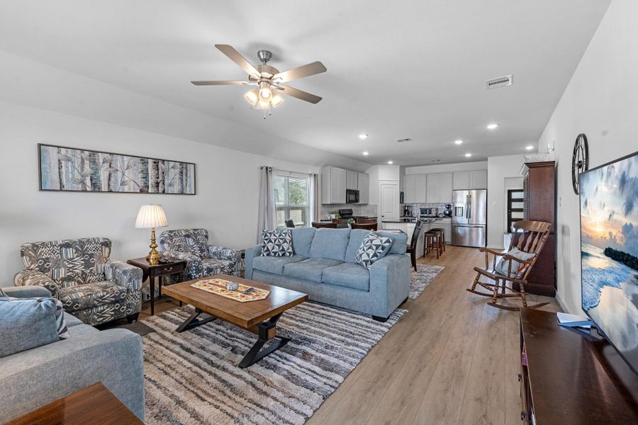 Furnished interior view inside a new home in Sunterra, Katy (Image 6).