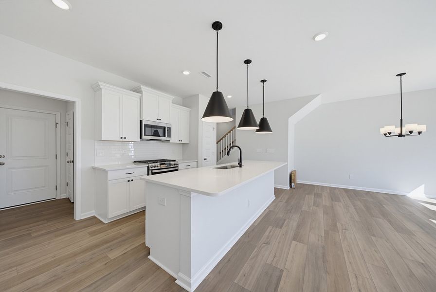 Furnished interior view inside a new home in Sweetbrier, Durham (Image 5).