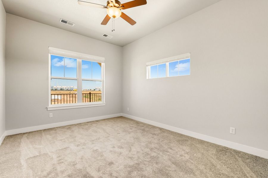 Representative unfurnished interior of a home built from the The Oxford by Landmark Homes in The Lakes at Centerra, Loveland (Image 14). Representative unfurnished interior of a home built from the The Oxford by Landmark Homes in The Lakes at Centerra, Loveland (Image 14).