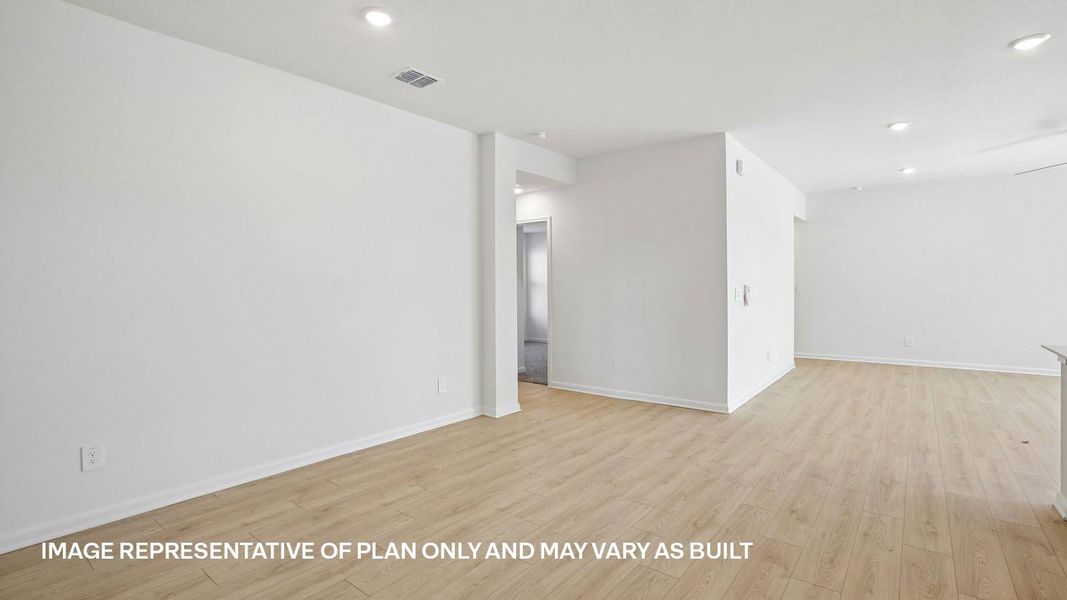 Representative unfurnished interior of a home built from the The Lakeway by D.R. Horton in Revelry, Del Valle (Image 17).