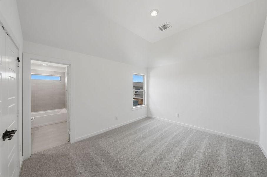 Spacious, unfurnished interior of a new home in Light Farms Brenham - 40' Lots, Celina (Image 33).