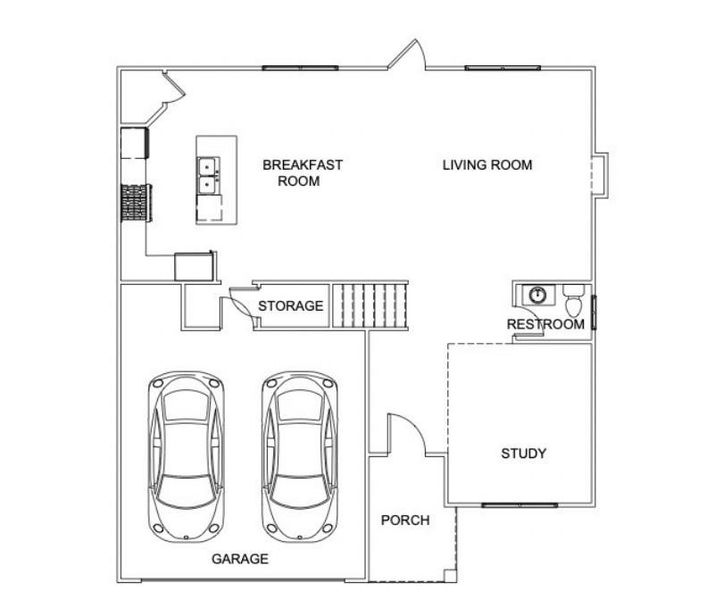 2D floor plan layout of this home in , Hampton, GA (Image 6).