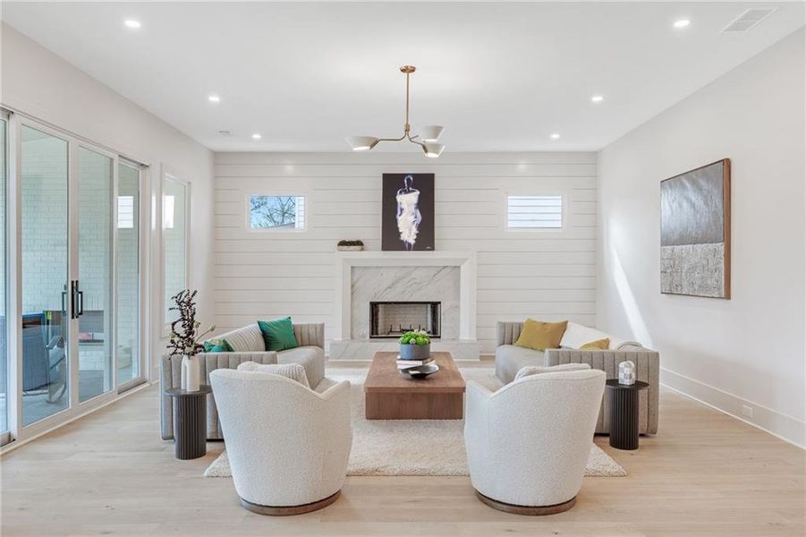 Furnished interior view inside a new home in , Atlanta (Image 37).