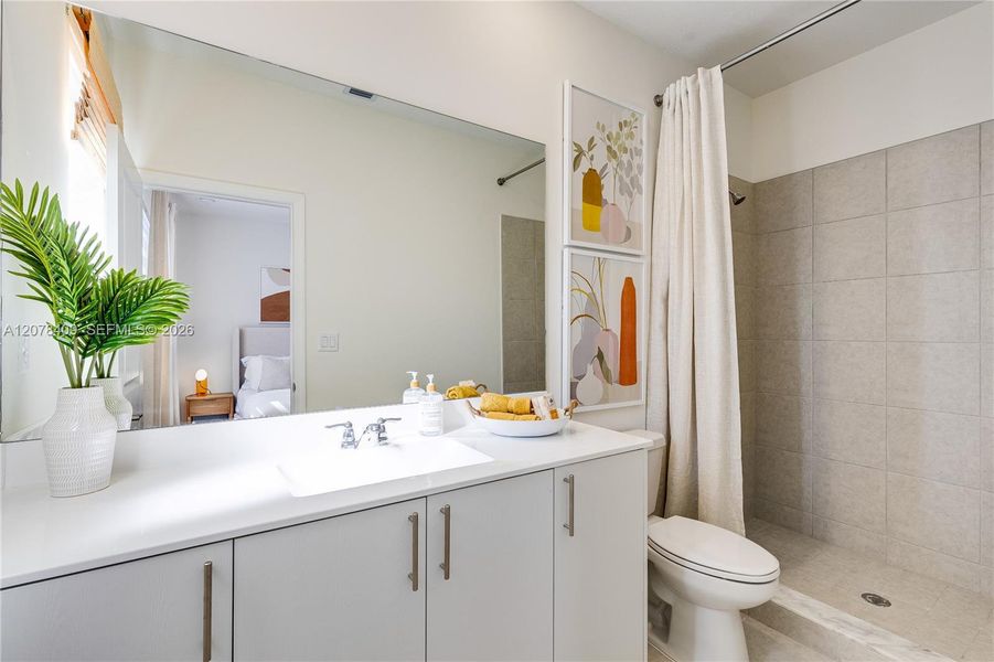 Furnished interior view inside a new home in Del Mar, Miami (Image 10). Furnished interior view inside a new home in Del Mar, Miami (Image 10).
