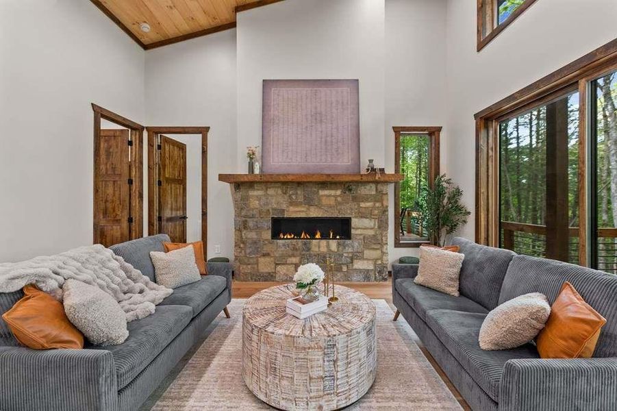 Furnished interior view inside a new home in , Blue Ridge (Image 7).