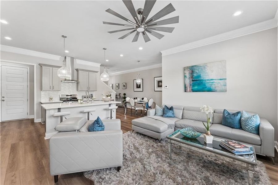 Furnished interior view inside a new home in , Decatur (Image 8).