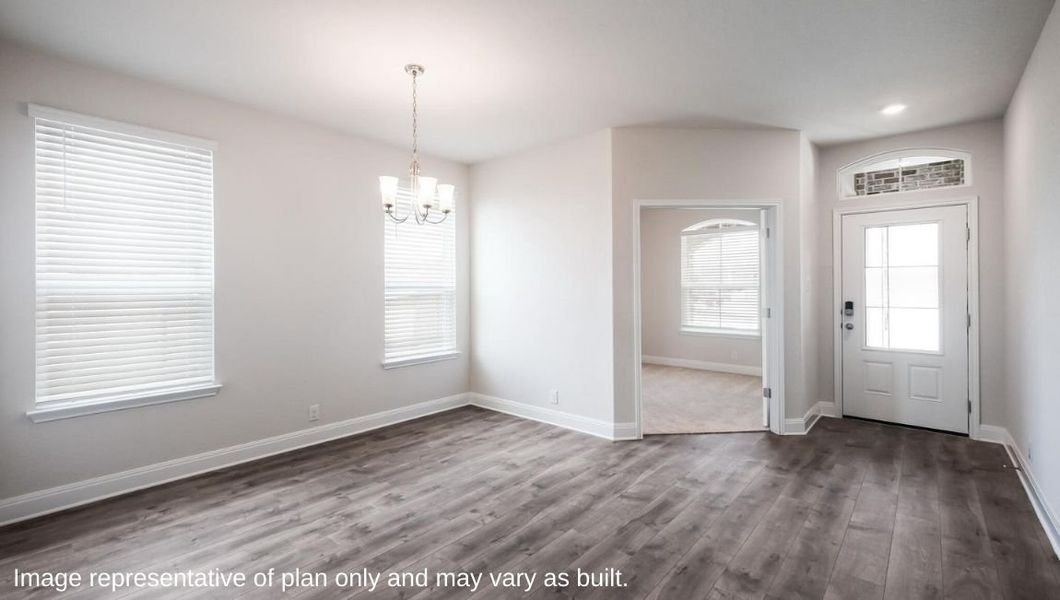 Representative unfurnished interior of a home built from the The Clydesdale by D.R. Horton in Veranda, San Antonio (Image 13).