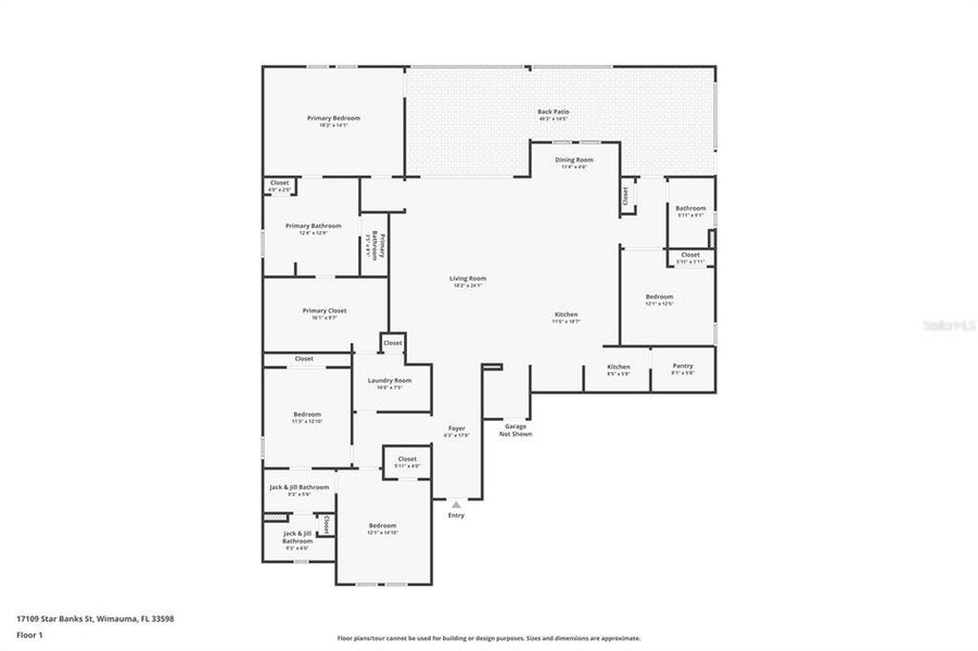 2D floor plan layout of this home in Southshore Bay: The Grand Estates, Wimauma, FL (Image 5).