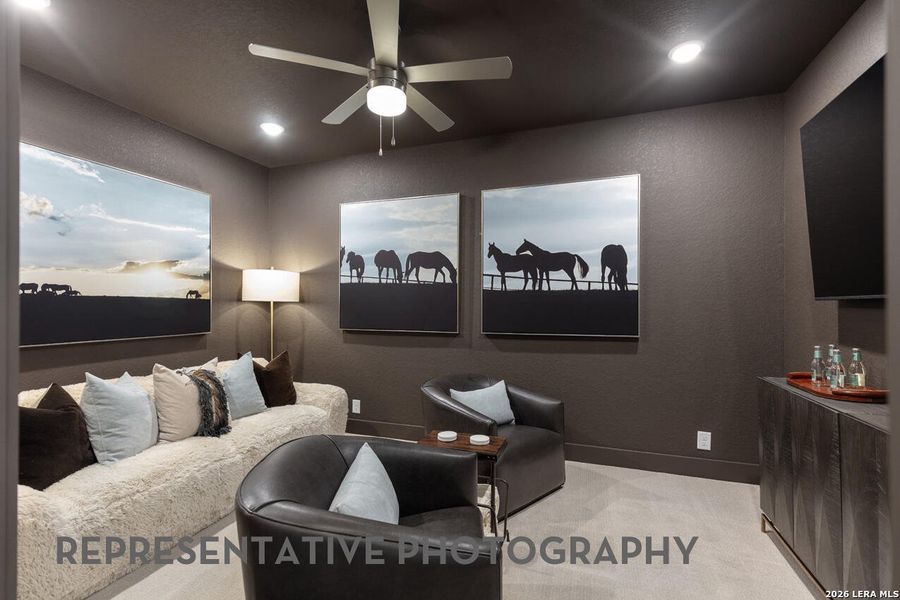 Furnished interior view inside a new home in Prominence, San Antonio (Image 25).