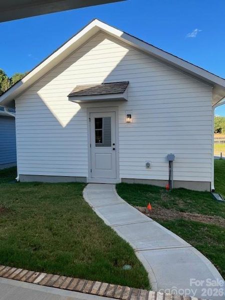 Walkway to Detached Garage