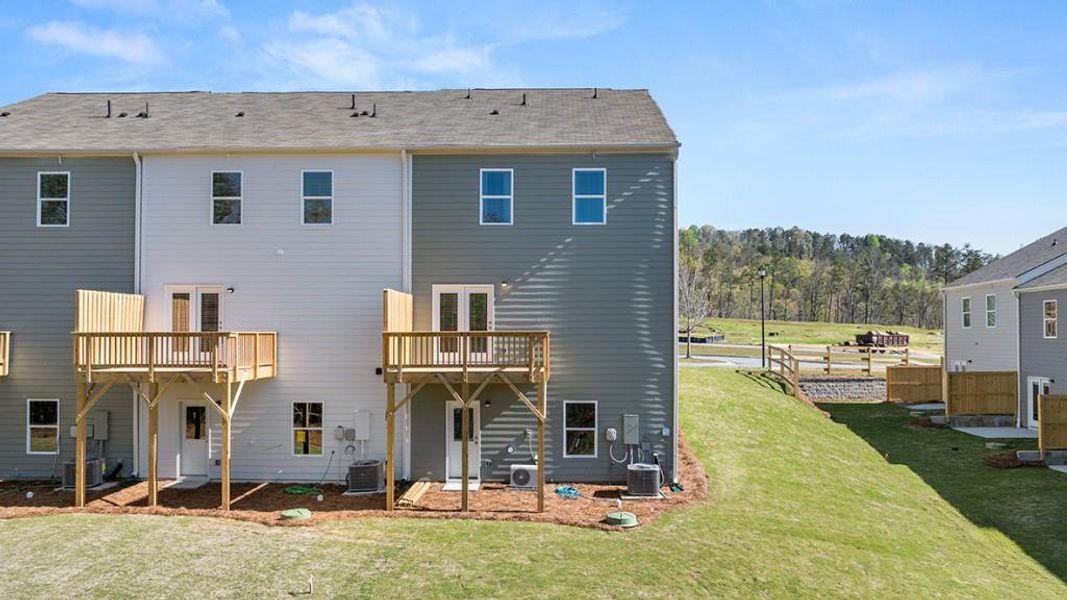 Exterior details and patio area of a home in Mountain Park, Dahlonega (Image 2). Exterior details and patio area of a home in Mountain Park, Dahlonega (Image 2).
