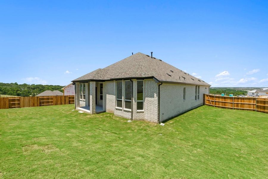 Exterior details and patio area of a home in Palmera Ridge: 60ft. lots, Leander (Image 3).