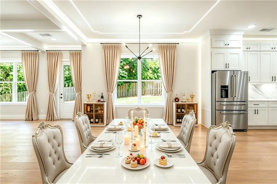 Furnished interior view inside a new home in , Brookhaven (Image 12).